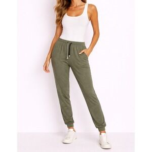 Sundry Olive Joggers Women's Drawstring Sweatpants Lounge Casual Size S